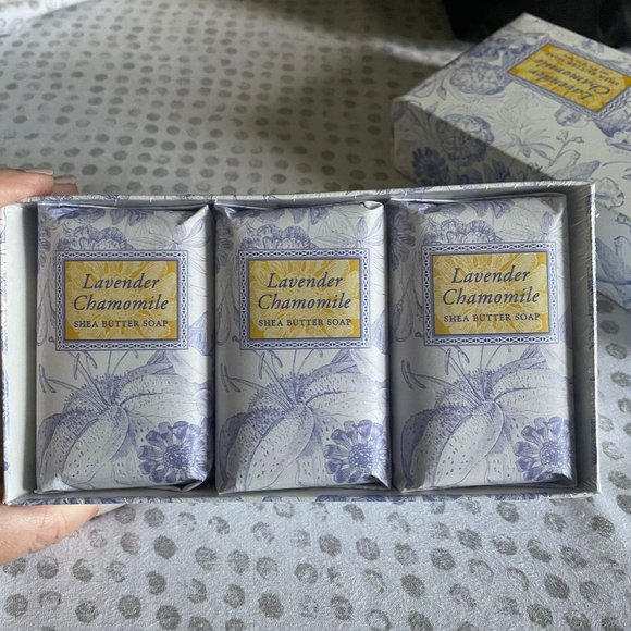 Greenwich Bay Trading Co. Other - 💎LAVENDER CHAMOMILE SHEA BUTTER VEGETABLE BUTTER SOAP 3 FULL SIZE BARS - NIP 💎